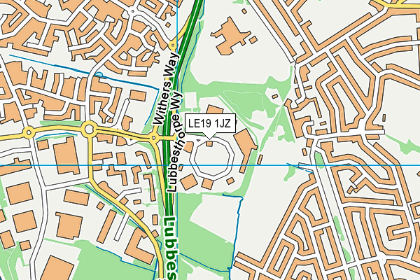 LE19 1JZ map - OS VectorMap District (Ordnance Survey) LE19 1JZ map - OS VectorMap District (Ordnance Survey)