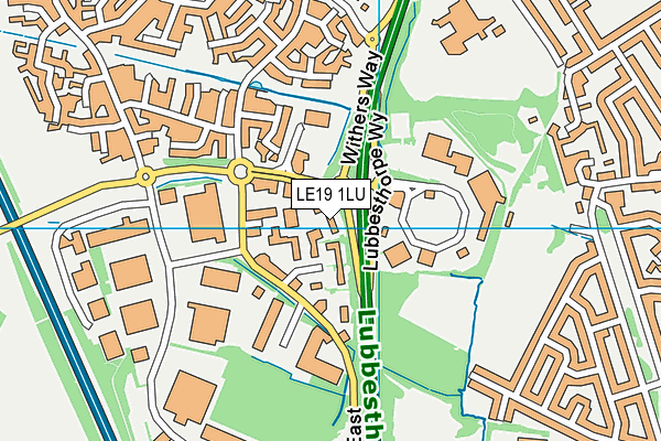 LE19 1LU map - OS VectorMap District (Ordnance Survey) LE19 1LU map - OS VectorMap District (Ordnance Survey)