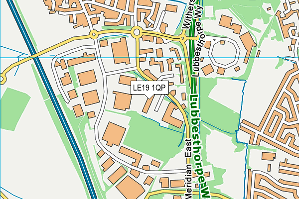 LE19 1QP map - OS VectorMap District (Ordnance Survey) LE19 1QP map - OS VectorMap District (Ordnance Survey)