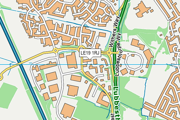 LE19 1RJ map - OS VectorMap District (Ordnance Survey) LE19 1RJ map - OS VectorMap District (Ordnance Survey)
