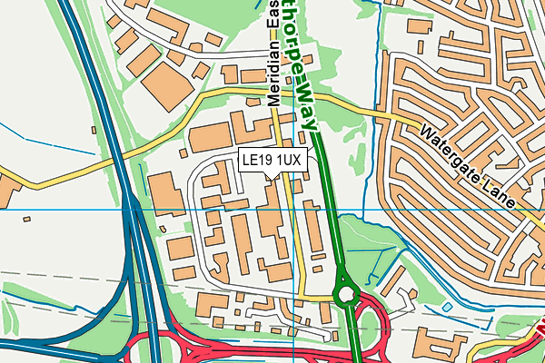 LE19 1UX map - OS VectorMap District (Ordnance Survey) LE19 1UX map - OS VectorMap District (Ordnance Survey)