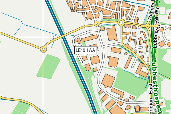 LE19 1WA map - OS VectorMap District (Ordnance Survey) LE19 1WA map - OS VectorMap District (Ordnance Survey)