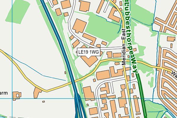 LE19 1WG map - OS VectorMap District (Ordnance Survey) LE19 1WG map - OS VectorMap District (Ordnance Survey)