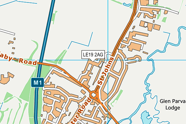 LE19 2AG map - OS VectorMap District (Ordnance Survey) LE19 2AG map - OS VectorMap District (Ordnance Survey)