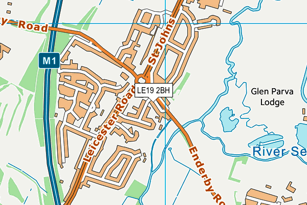 LE19 2BH map - OS VectorMap District (Ordnance Survey) LE19 2BH map - OS VectorMap District (Ordnance Survey)