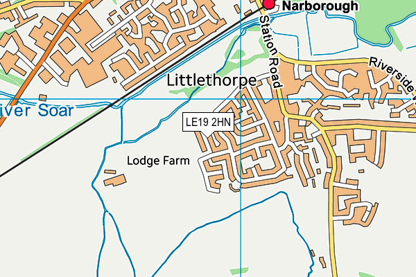 LE19 2HN map - OS VectorMap District (Ordnance Survey) LE19 2HN map - OS VectorMap District (Ordnance Survey)