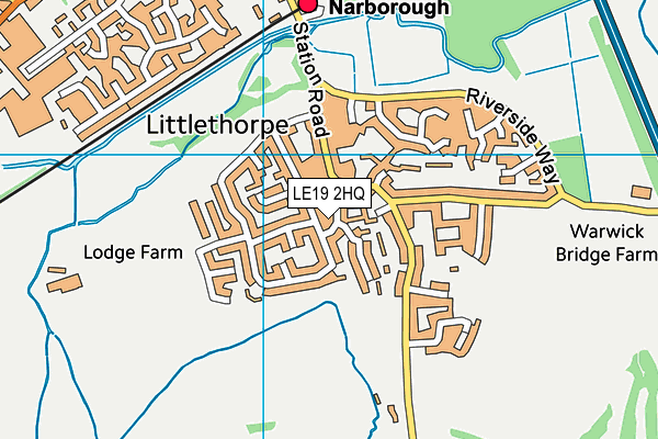 LE19 2HQ map - OS VectorMap District (Ordnance Survey) LE19 2HQ map - OS VectorMap District (Ordnance Survey)