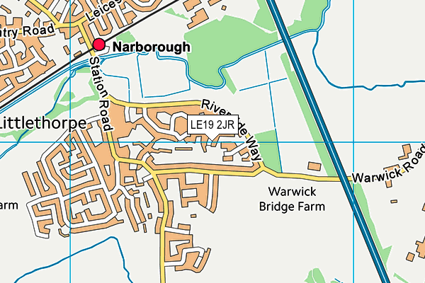 LE19 2JR map - OS VectorMap District (Ordnance Survey) LE19 2JR map - OS VectorMap District (Ordnance Survey)