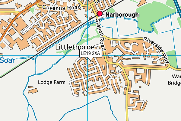 LE19 2XA map - OS VectorMap District (Ordnance Survey) LE19 2XA map - OS VectorMap District (Ordnance Survey)