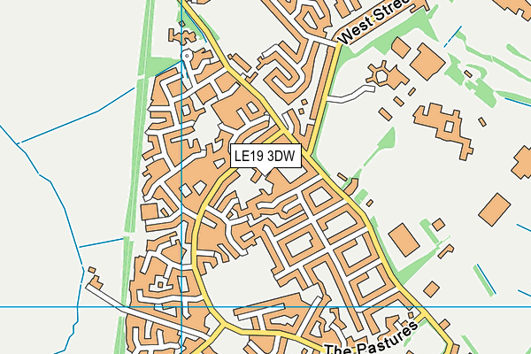 LE19 3DW map - OS VectorMap District (Ordnance Survey) LE19 3DW map - OS VectorMap District (Ordnance Survey)