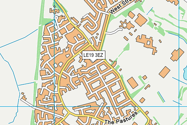 LE19 3EZ map - OS VectorMap District (Ordnance Survey) LE19 3EZ map - OS VectorMap District (Ordnance Survey)