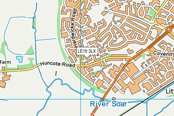 LE19 3LX map - OS VectorMap District (Ordnance Survey) LE19 3LX map - OS VectorMap District (Ordnance Survey)