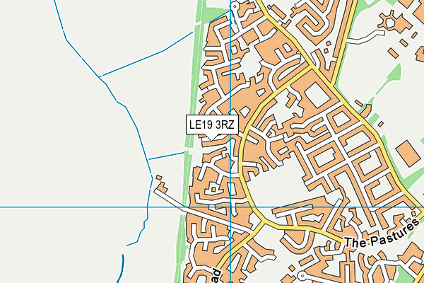 LE19 3RZ map - OS VectorMap District (Ordnance Survey) LE19 3RZ map - OS VectorMap District (Ordnance Survey)