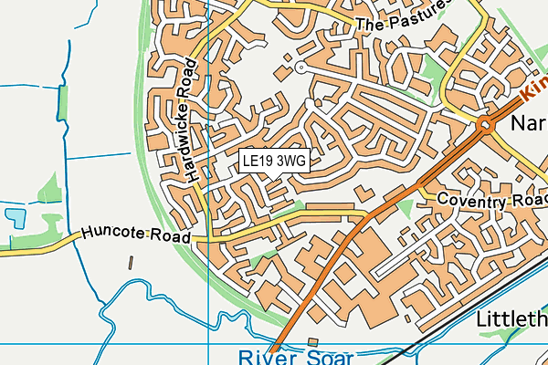 LE19 3WG map - OS VectorMap District (Ordnance Survey) LE19 3WG map - OS VectorMap District (Ordnance Survey)