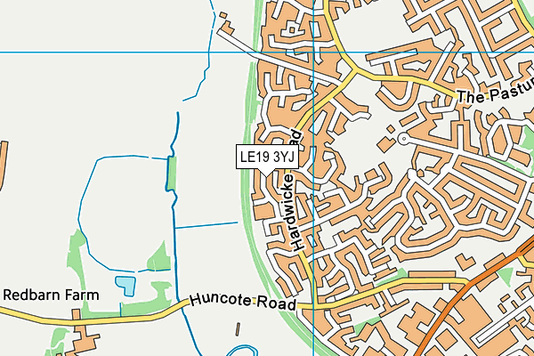 LE19 3YJ map - OS VectorMap District (Ordnance Survey) LE19 3YJ map - OS VectorMap District (Ordnance Survey)