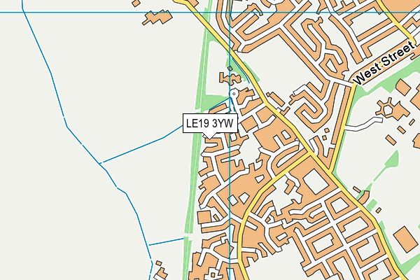 LE19 3YW map - OS VectorMap District (Ordnance Survey) LE19 3YW map - OS VectorMap District (Ordnance Survey)