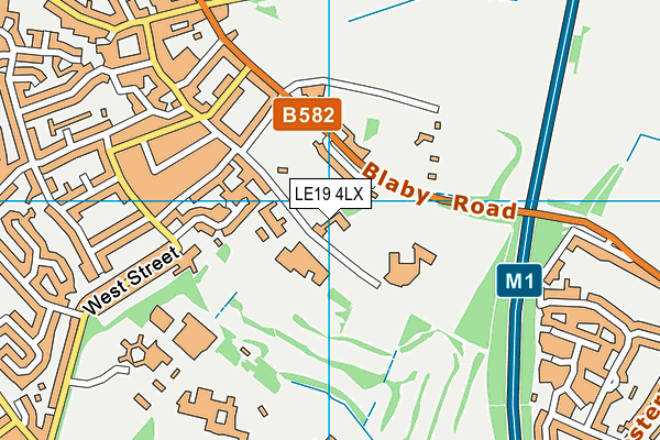 LE19 4LX map - OS VectorMap District (Ordnance Survey) LE19 4LX map - OS VectorMap District (Ordnance Survey)