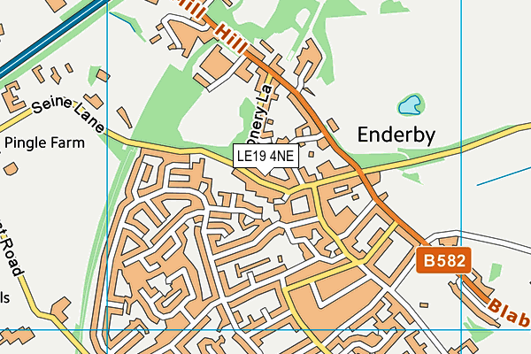 LE19 4NE map - OS VectorMap District (Ordnance Survey) LE19 4NE map - OS VectorMap District (Ordnance Survey)