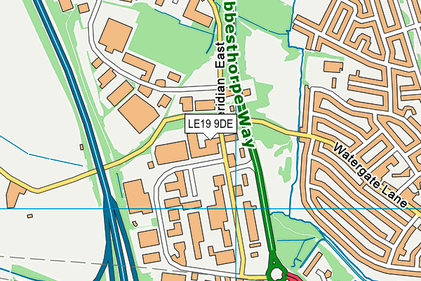 LE19 9DE map - OS VectorMap District (Ordnance Survey) LE19 9DE map - OS VectorMap District (Ordnance Survey)