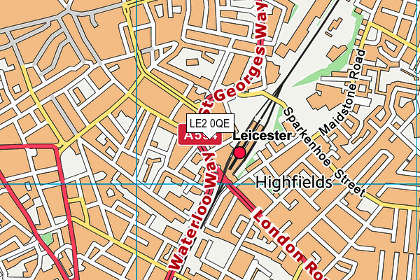 LE2 0QE map - OS VectorMap District (Ordnance Survey) LE2 0QE map - OS VectorMap District (Ordnance Survey)