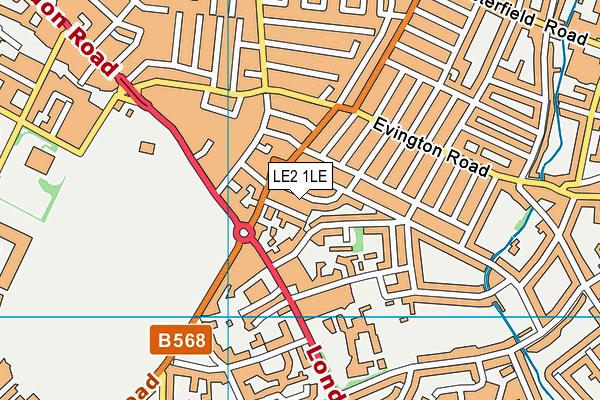 LE2 1LE map - OS VectorMap District (Ordnance Survey) LE2 1LE map - OS VectorMap District (Ordnance Survey)