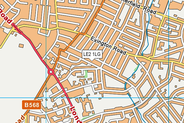 LE2 1LG map - OS VectorMap District (Ordnance Survey) LE2 1LG map - OS VectorMap District (Ordnance Survey)