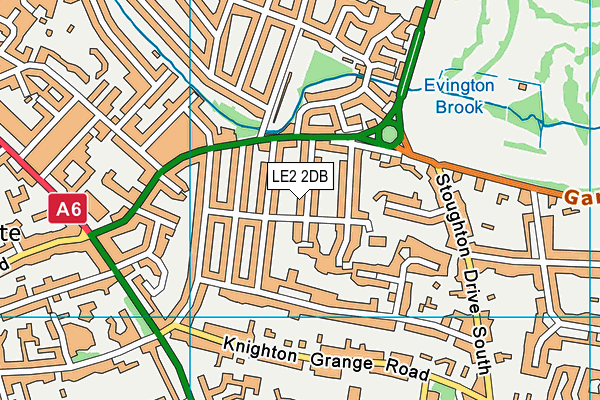 LE2 2DB map - OS VectorMap District (Ordnance Survey) LE2 2DB map - OS VectorMap District (Ordnance Survey)