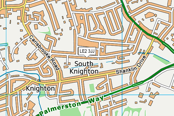 LE2 3JJ map - OS VectorMap District (Ordnance Survey) LE2 3JJ map - OS VectorMap District (Ordnance Survey)