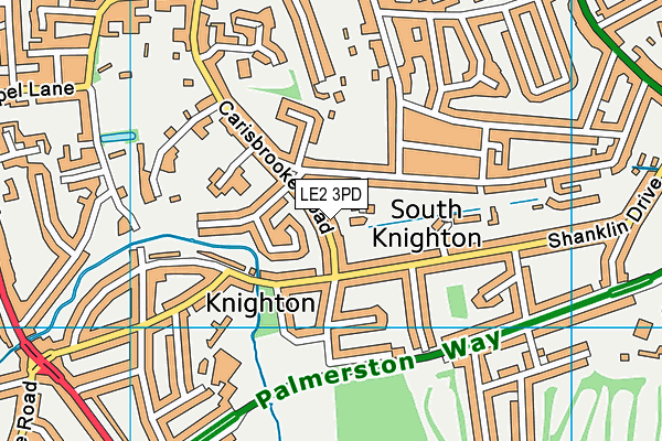 LE2 3PD map - OS VectorMap District (Ordnance Survey) LE2 3PD map - OS VectorMap District (Ordnance Survey)