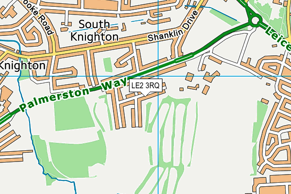 LE2 3RQ map - OS VectorMap District (Ordnance Survey) LE2 3RQ map - OS VectorMap District (Ordnance Survey)
