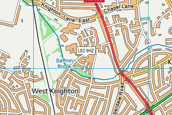 LE2 6HZ map - OS VectorMap District (Ordnance Survey) LE2 6HZ map - OS VectorMap District (Ordnance Survey)