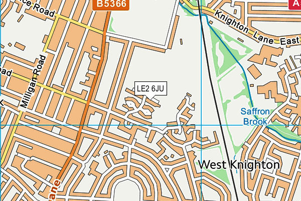 LE2 6JU map - OS VectorMap District (Ordnance Survey) LE2 6JU map - OS VectorMap District (Ordnance Survey)