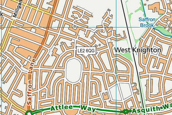LE2 6QG map - OS VectorMap District (Ordnance Survey) LE2 6QG map - OS VectorMap District (Ordnance Survey)