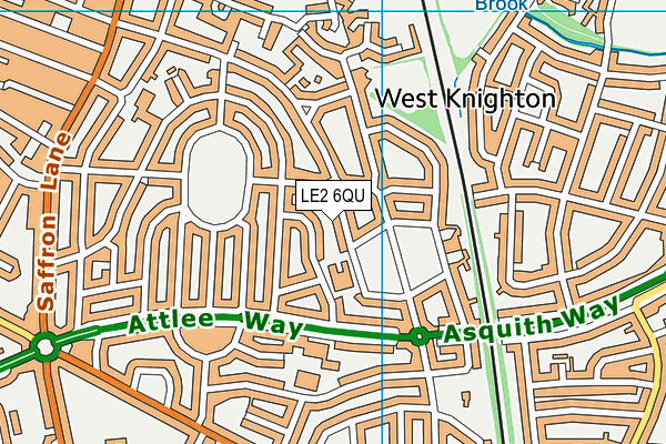 LE2 6QU map - OS VectorMap District (Ordnance Survey) LE2 6QU map - OS VectorMap District (Ordnance Survey)