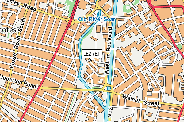 LE2 7ET map - OS VectorMap District (Ordnance Survey) LE2 7ET map - OS VectorMap District (Ordnance Survey)