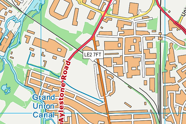 LE2 7FT map - OS VectorMap District (Ordnance Survey) LE2 7FT map - OS VectorMap District (Ordnance Survey)