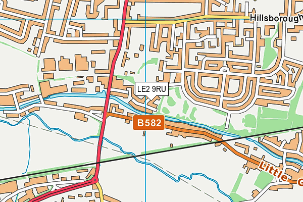 LE2 9RU map - OS VectorMap District (Ordnance Survey) LE2 9RU map - OS VectorMap District (Ordnance Survey)