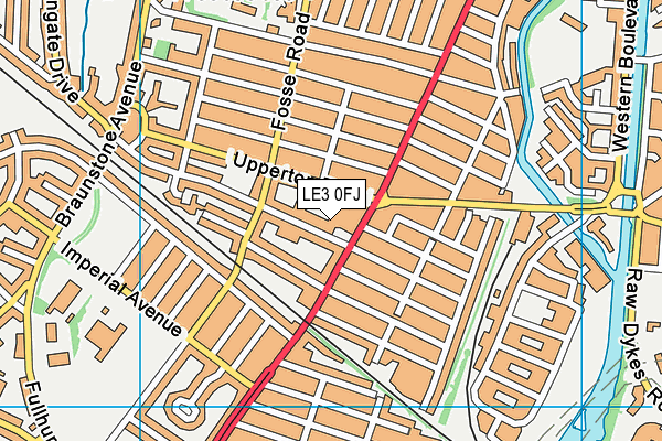 LE3 0FJ map - OS VectorMap District (Ordnance Survey) LE3 0FJ map - OS VectorMap District (Ordnance Survey)