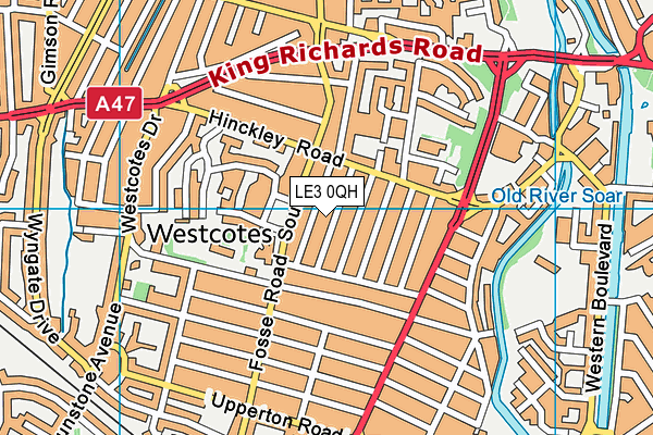 LE3 0QH map - OS VectorMap District (Ordnance Survey) LE3 0QH map - OS VectorMap District (Ordnance Survey)
