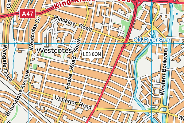 LE3 0QN map - OS VectorMap District (Ordnance Survey) LE3 0QN map - OS VectorMap District (Ordnance Survey)