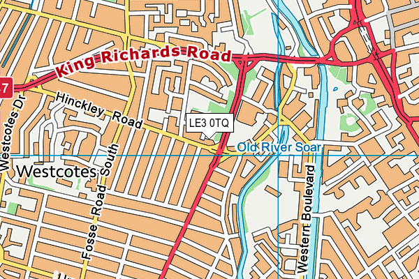 LE3 0TQ map - OS VectorMap District (Ordnance Survey) LE3 0TQ map - OS VectorMap District (Ordnance Survey)