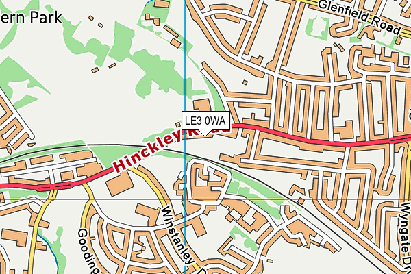 LE3 0WA map - OS VectorMap District (Ordnance Survey) LE3 0WA map - OS VectorMap District (Ordnance Survey)