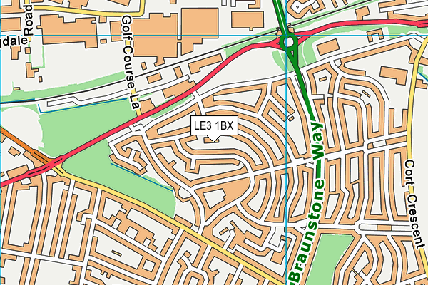 LE3 1BX map - OS VectorMap District (Ordnance Survey) LE3 1BX map - OS VectorMap District (Ordnance Survey)
