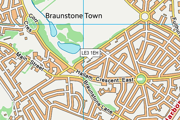 LE3 1EH map - OS VectorMap District (Ordnance Survey) LE3 1EH map - OS VectorMap District (Ordnance Survey)