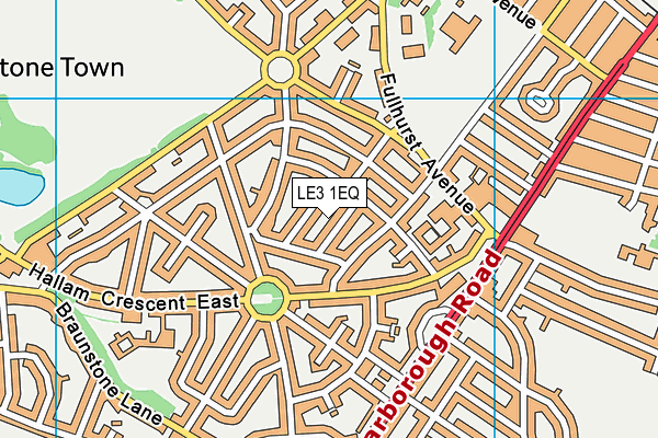 LE3 1EQ map - OS VectorMap District (Ordnance Survey) LE3 1EQ map - OS VectorMap District (Ordnance Survey)