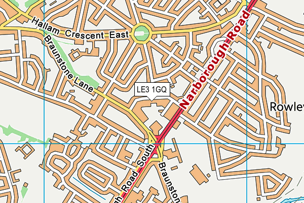 LE3 1GQ map - OS VectorMap District (Ordnance Survey) LE3 1GQ map - OS VectorMap District (Ordnance Survey)