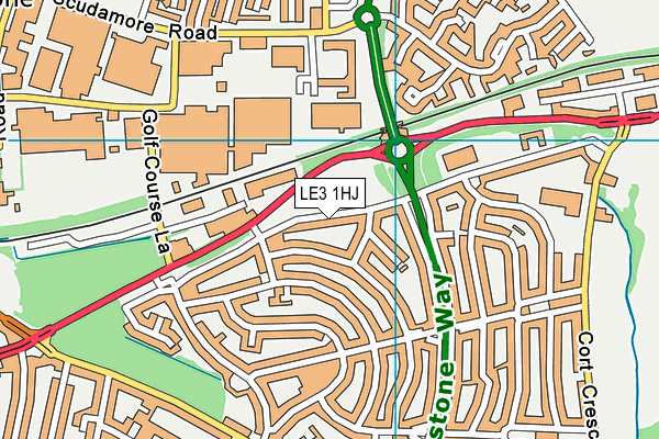 LE3 1HJ map - OS VectorMap District (Ordnance Survey) LE3 1HJ map - OS VectorMap District (Ordnance Survey)