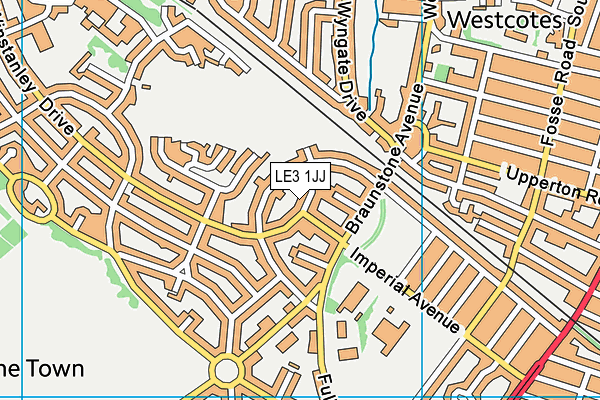 LE3 1JJ map - OS VectorMap District (Ordnance Survey) LE3 1JJ map - OS VectorMap District (Ordnance Survey)