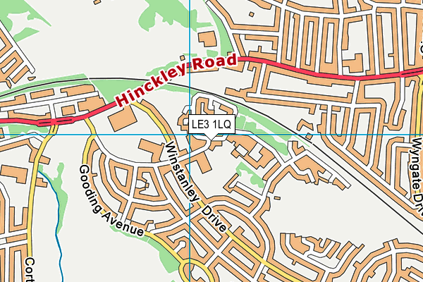 LE3 1LQ map - OS VectorMap District (Ordnance Survey) LE3 1LQ map - OS VectorMap District (Ordnance Survey)