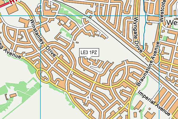 LE3 1PZ map - OS VectorMap District (Ordnance Survey) LE3 1PZ map - OS VectorMap District (Ordnance Survey)
